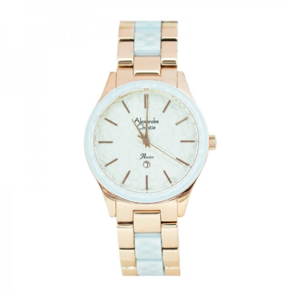 Alexandre Christie AC 2992 Rosegold Light Blue LDBRGLB